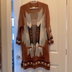 Aztec Duster Cardigan